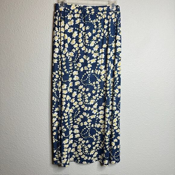 Emi & Joe Floral Daisy Stretchy Maxi Skirt Size Medium - Picture 4 of 9